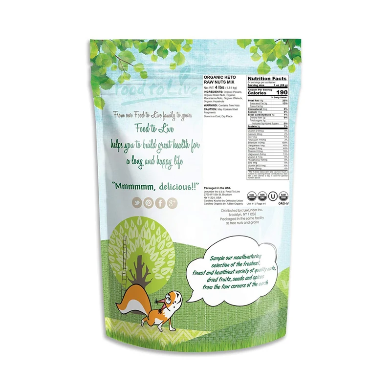 Organic Keto Raw Nuts Mix