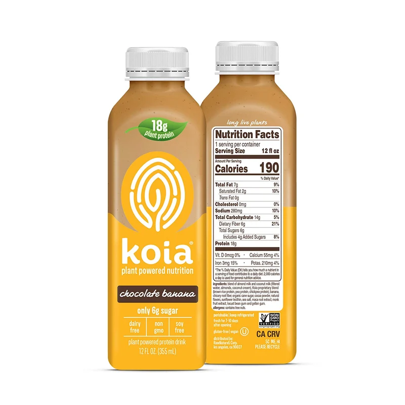 Koia Plant Protein Drink Chocolate Banana