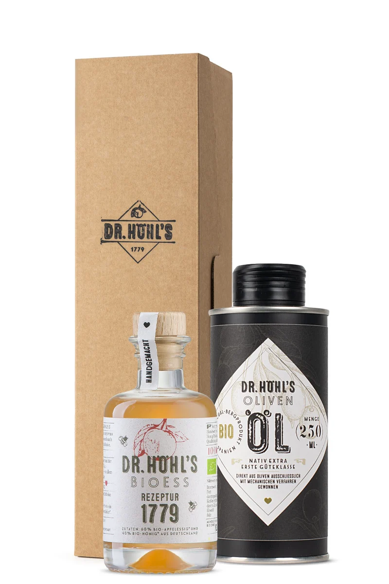 Bio Essig und Öl Geschenk klein