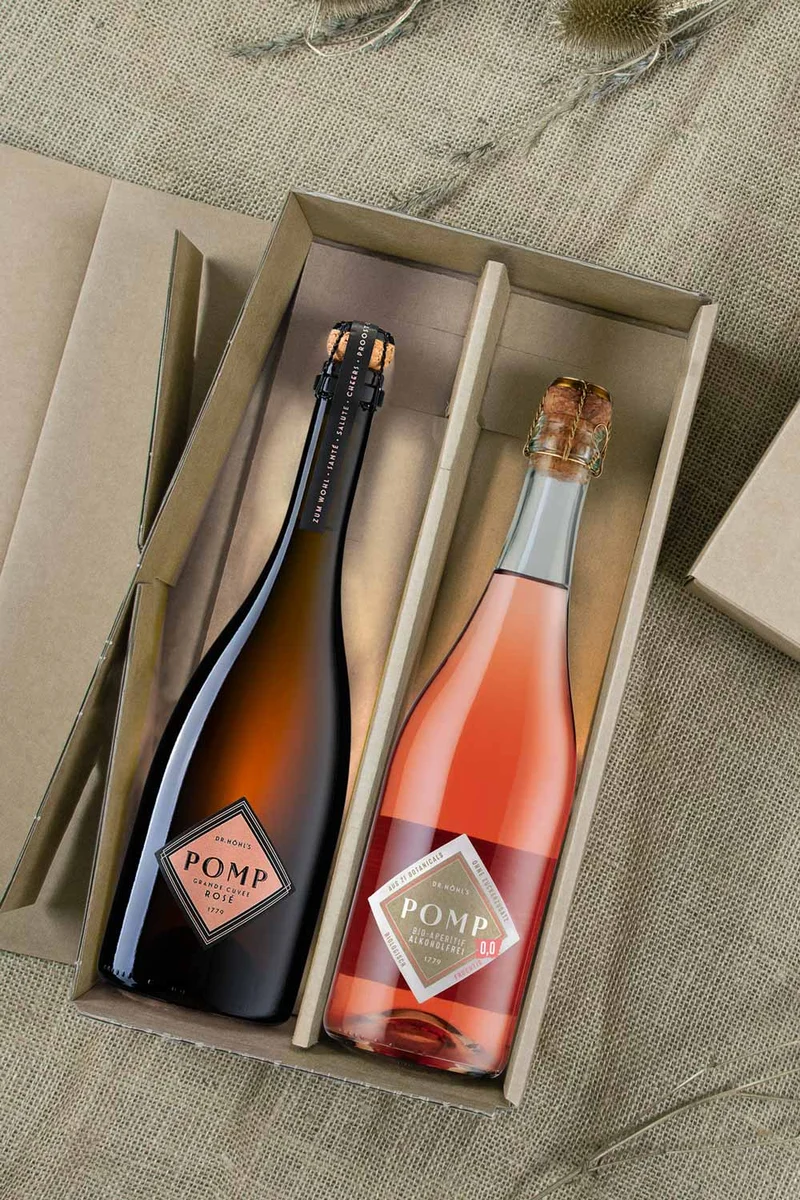 Gourmet Geschenkbox „Merry Christmas“ Rosé Cuvée Duo