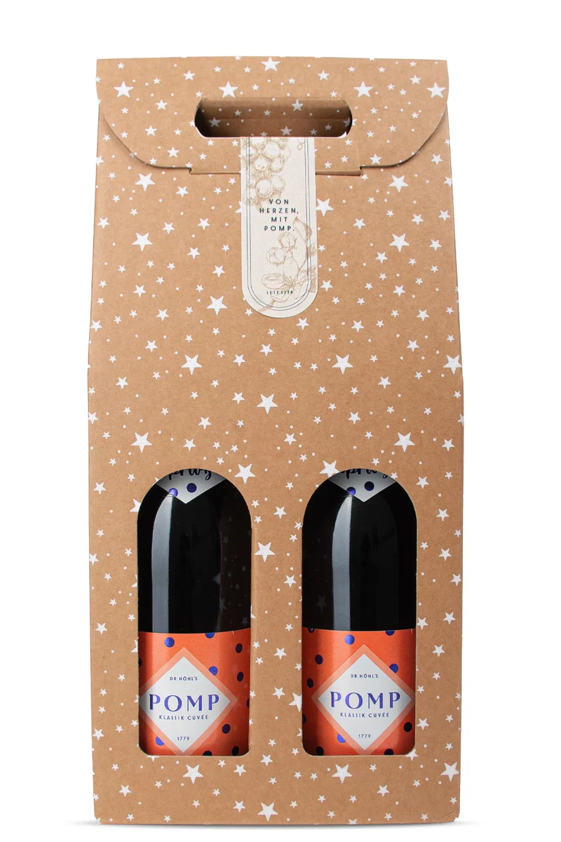 Weihnachts­geschenkbox Frankfurt Stars POMP Klassik Cuvée Duo