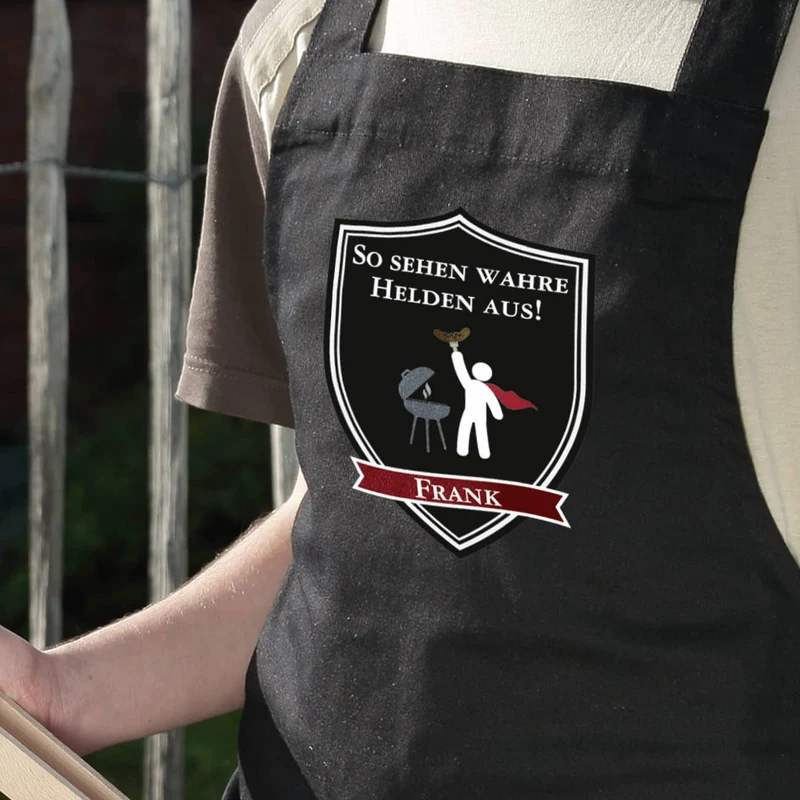 Grillschürze mit Wunschname - Für den Meistergriller