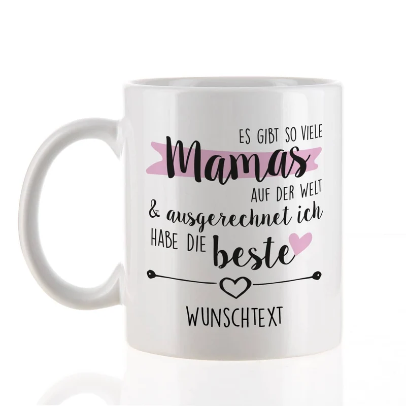 Tasse zum Muttertag - Es gibt so viele Mamas auf der Welt und ausgerechnet ich habe die beste