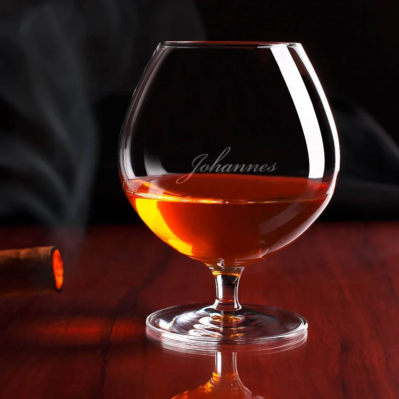Cognac-Schwenker mit edler Gravur des Wunschnamen