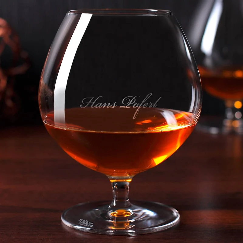 Cognac-Schwenker mit edler Gravur des Wunschnamen