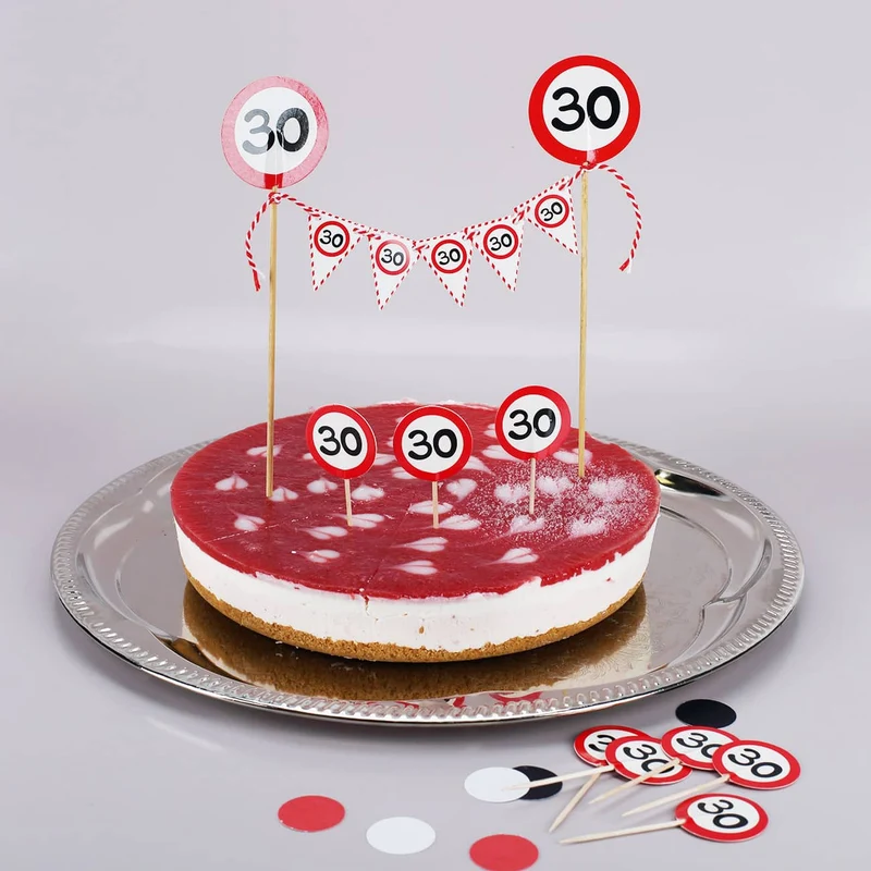 Torten-Deko Set zum 30. Geburtstag