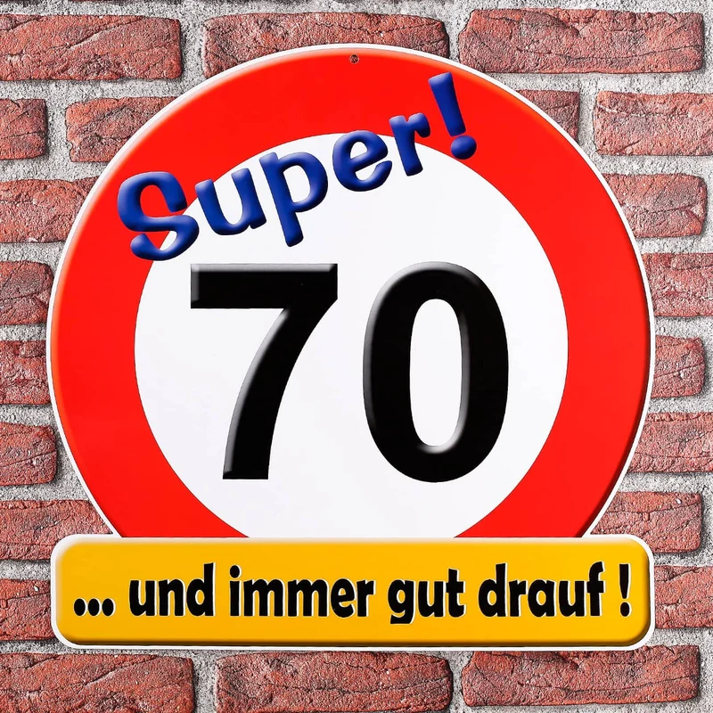 Riesiges Schild *Super! 70*