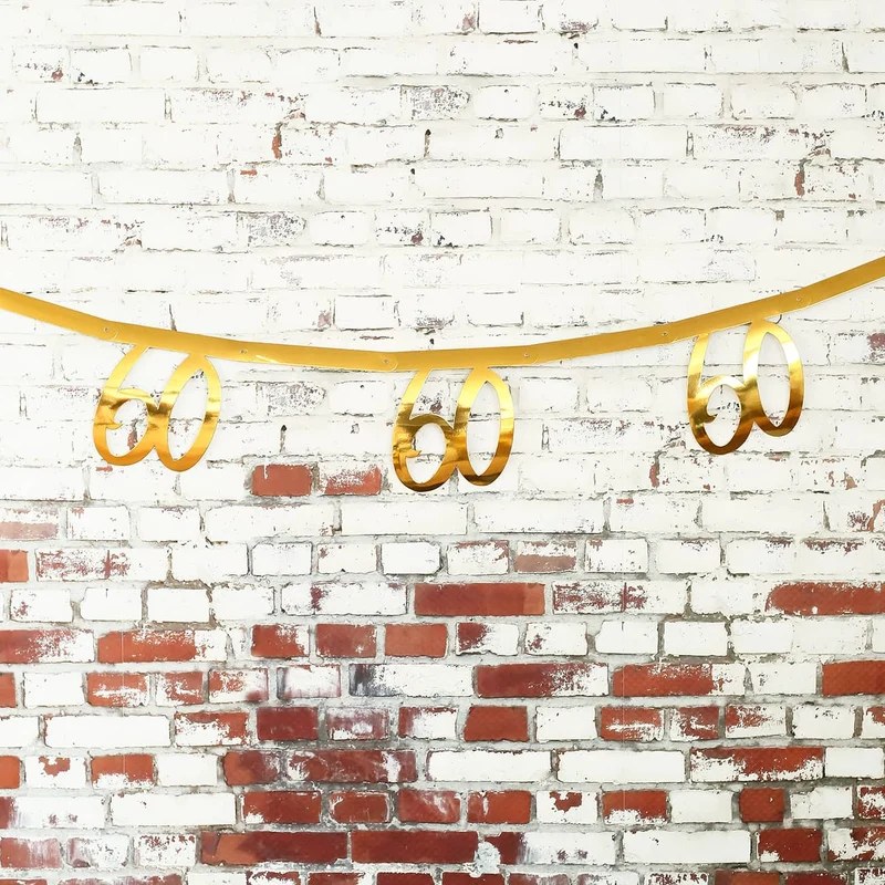 Goldene Girlande zum 60. Geburtstag