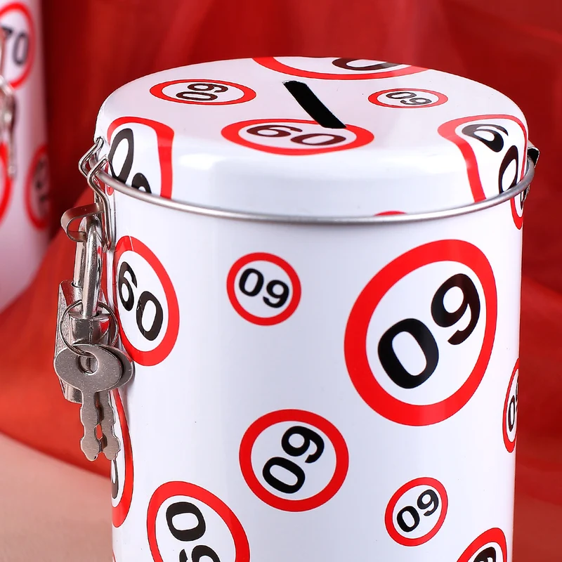 Spardose zum 60. Geburtstag aus Metall