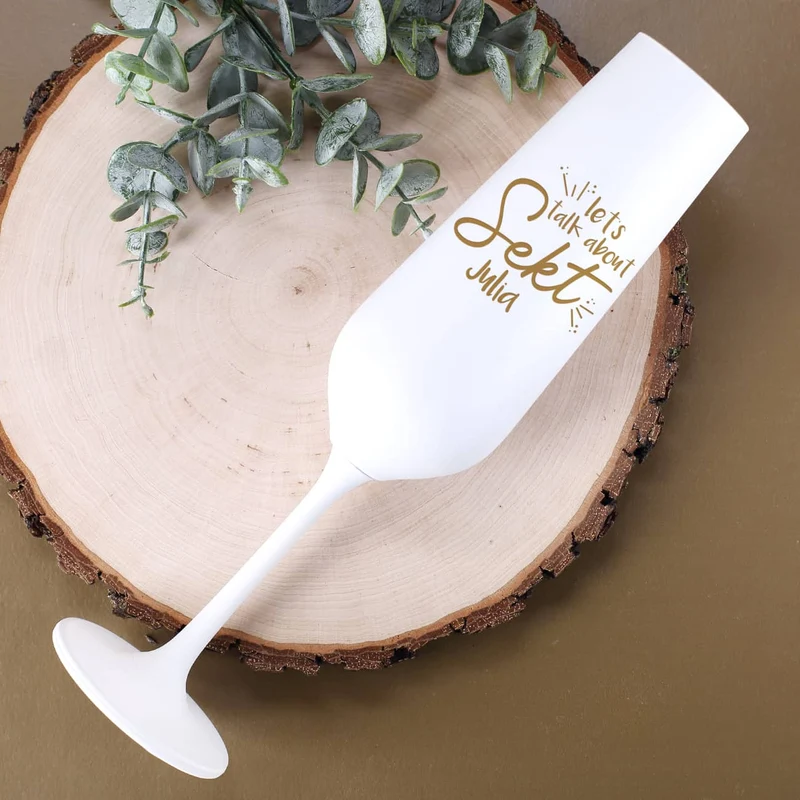 Let's talk about Sekt Baby - Sektglas mit Namensgravur