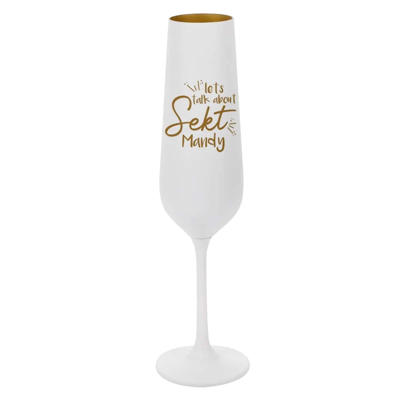 Let's talk about Sekt Baby - Sektglas mit Namensgravur