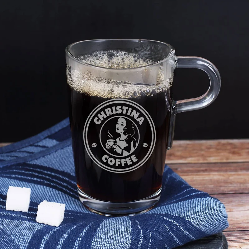 Graviertes Glas - Coffee
