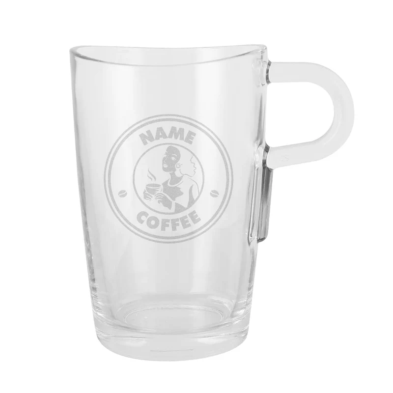Graviertes Glas - Coffee
