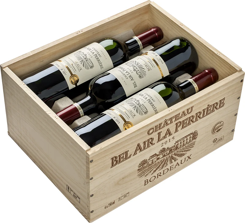 Château Bel Air La Perriere AOC in 6er Holzkiste