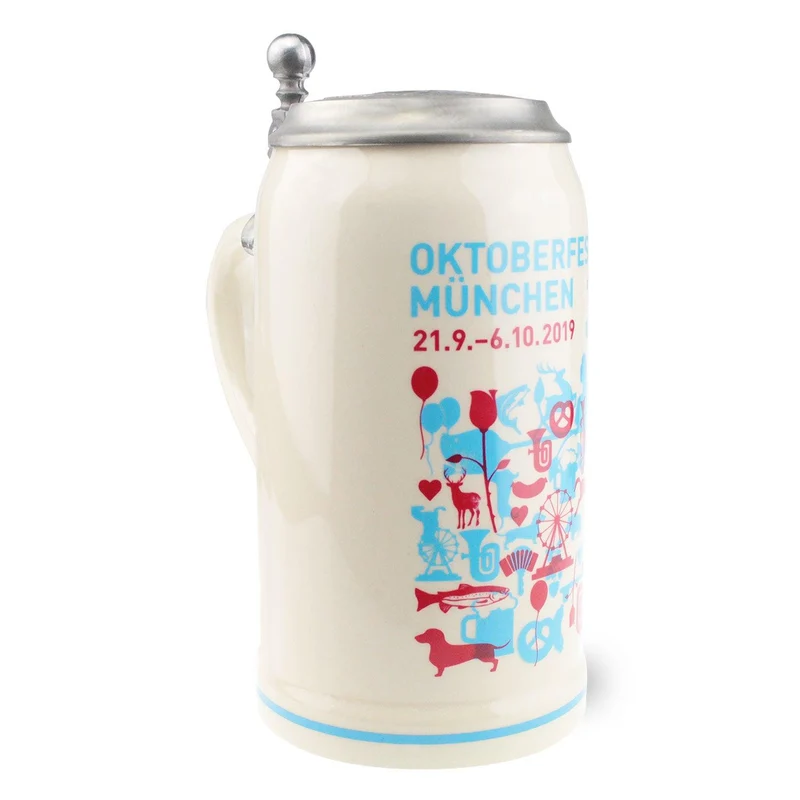 Offizieller Oktoberfestkrug 2019 mit Deckel