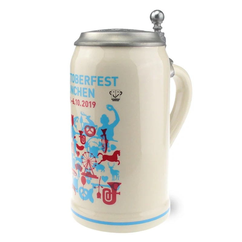 Offizieller Oktoberfestkrug 2019 mit Deckel