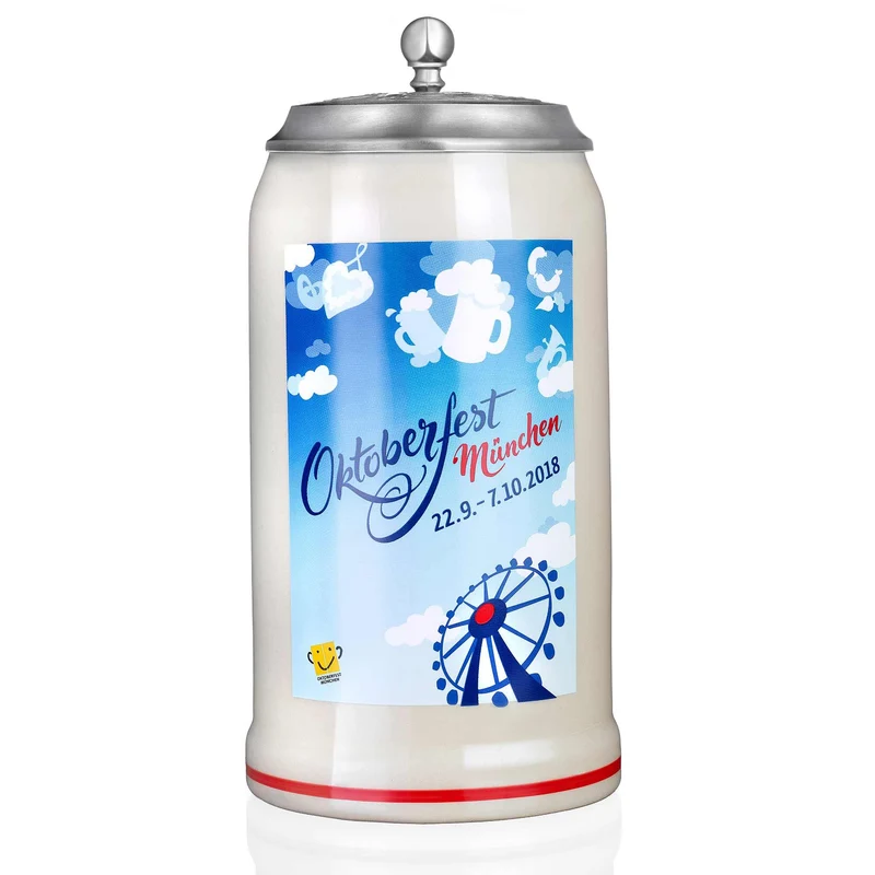 Offizieller Oktoberfestkrug 2018 mit Deckel