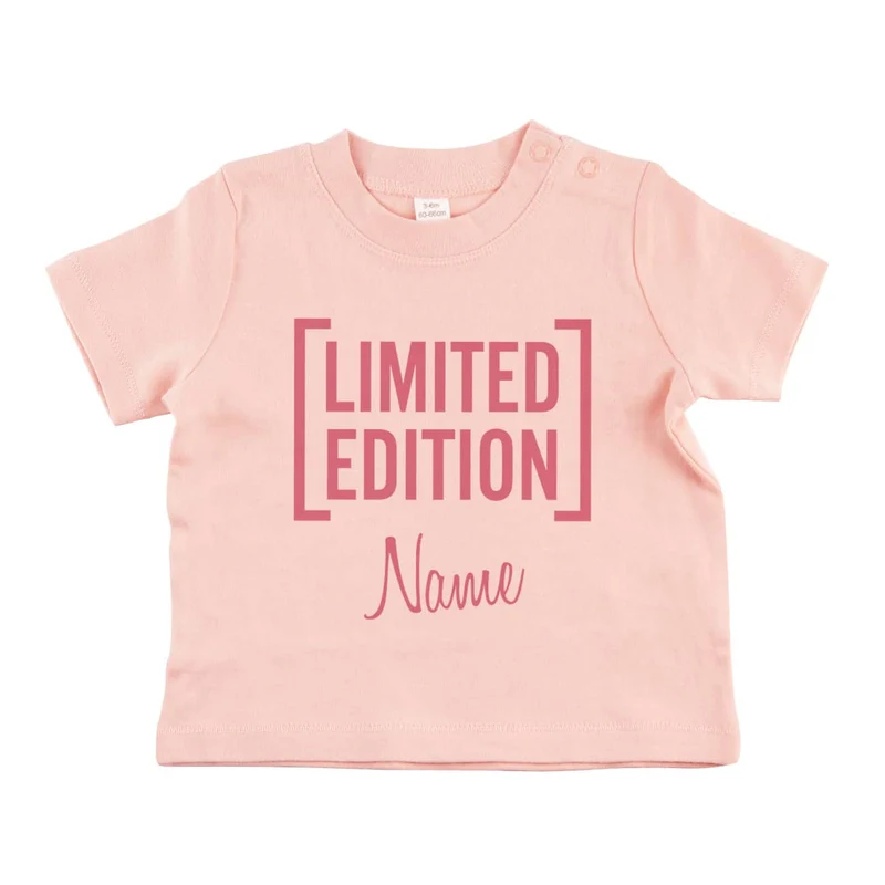 Rosa T-Shirt für Babys Limited Edition mit Name