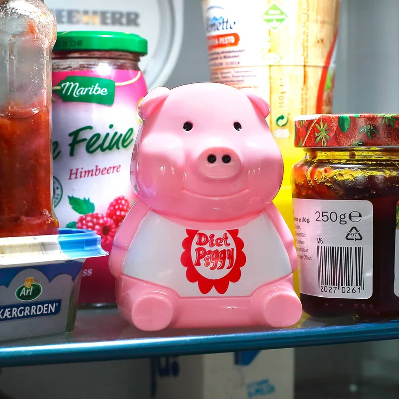 Diätschweinchen für den Kühlschrank mit Sound