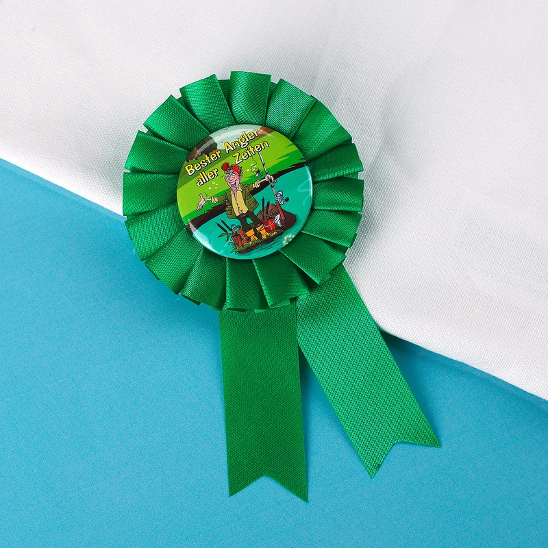 Grüne Rosette für den besten Angler