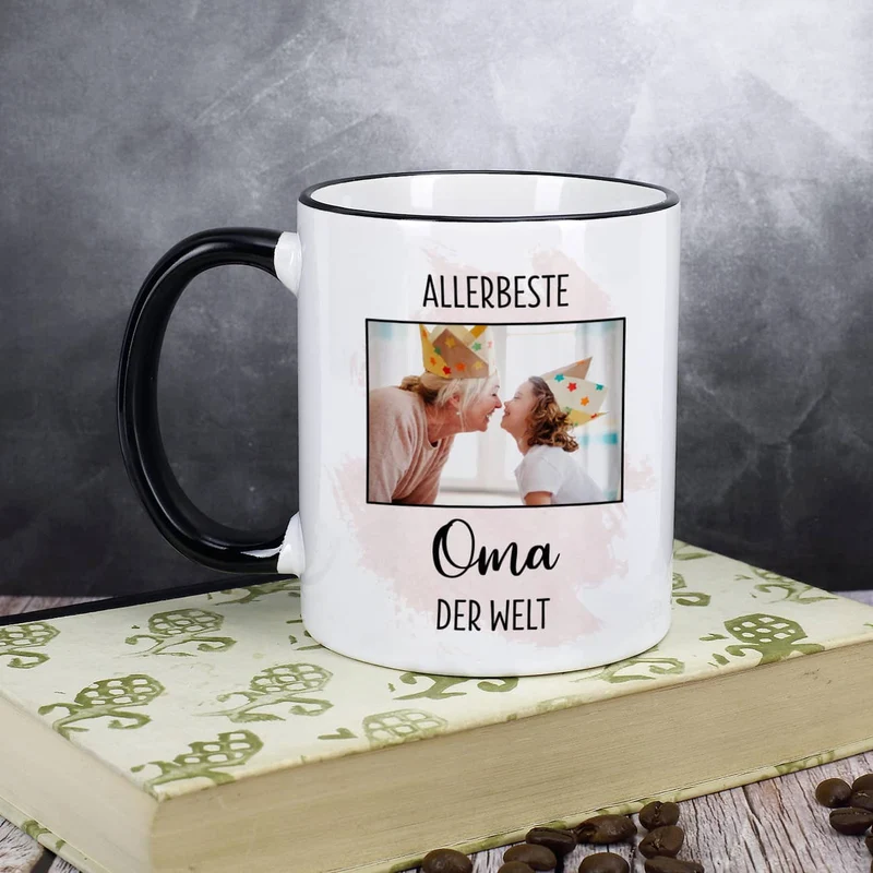 Allerbeste ... der Welt - Tasse mit Ihrem Foto für Frauen oder Männer