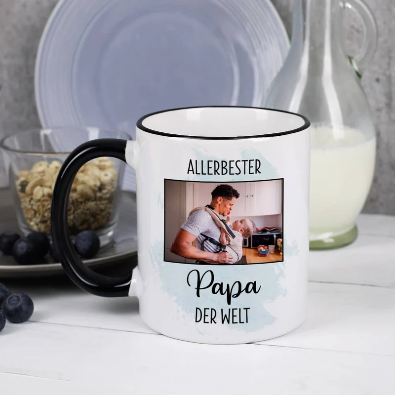 Allerbeste ... der Welt - Tasse mit Ihrem Foto für Frauen oder Männer