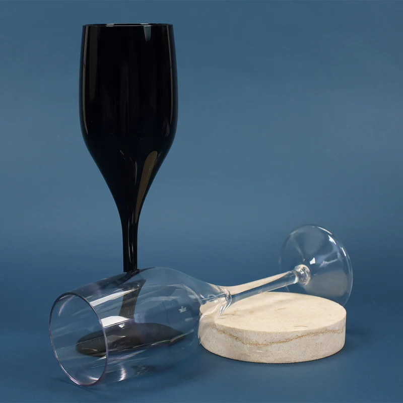 transparentes Sektglas