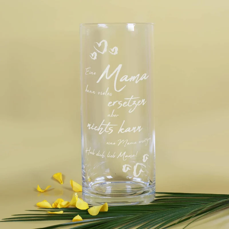 Gravierte Vase zum Muttertag