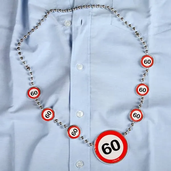 Partykette Verkehrszeichen 60