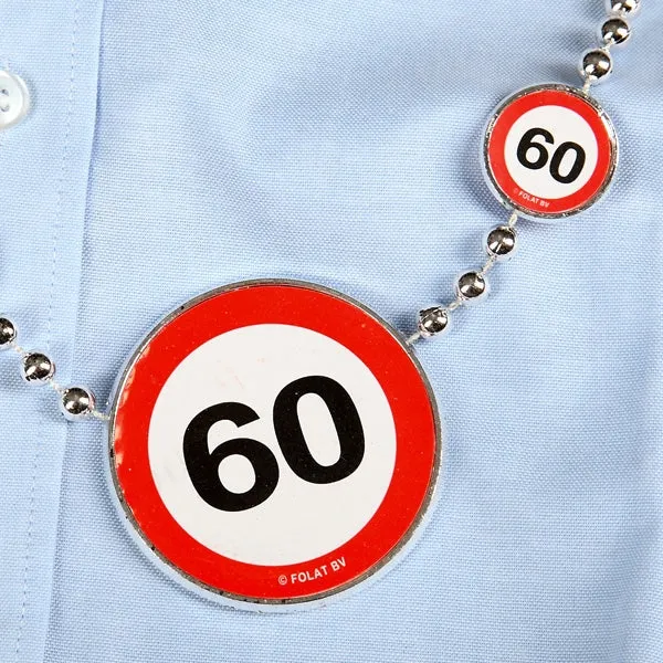 Partykette Verkehrszeichen 60