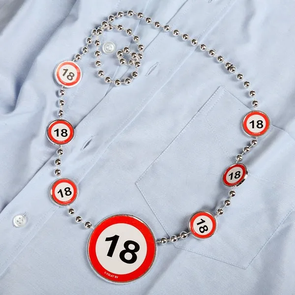 Partykette Verkehrszeichen 18