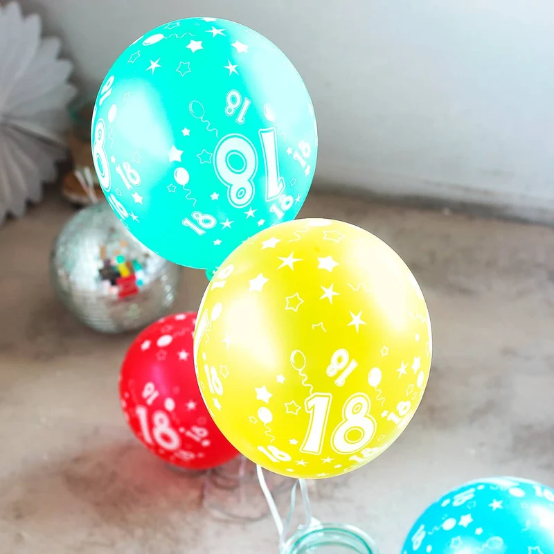 5 Luftballons zum 18. Geburtstag