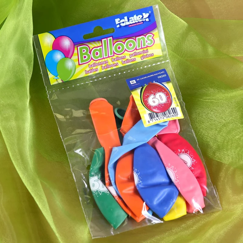 8 Luftballons zum 60. Geburtstag