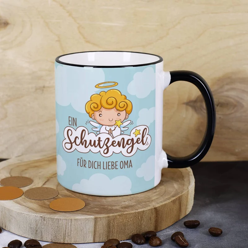 Kleiner Schutzengel - Tasse mit Ihrem Wunschtext