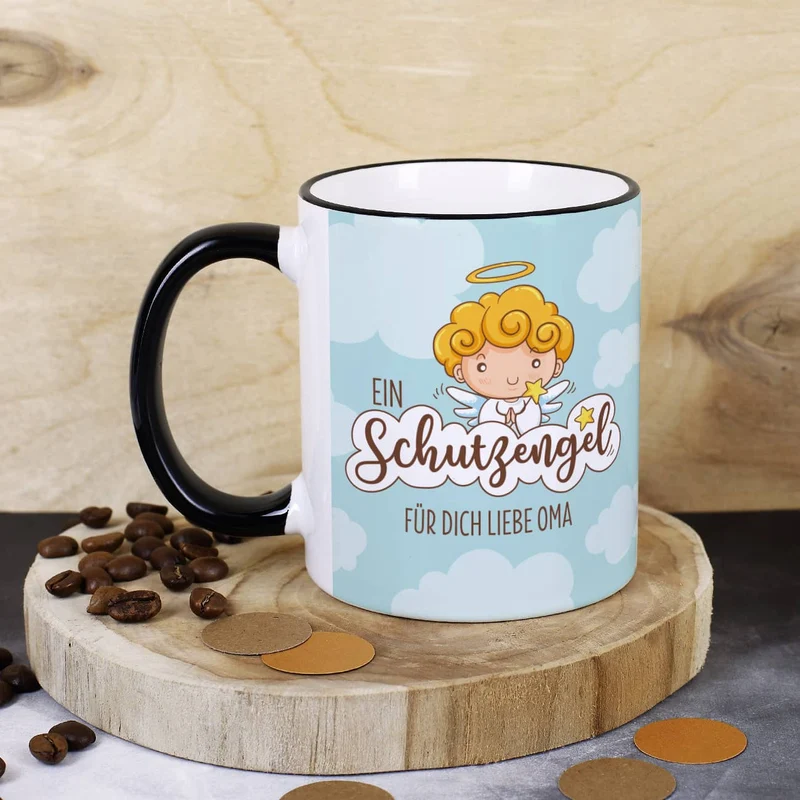 Kleiner Schutzengel - Tasse mit Ihrem Wunschtext