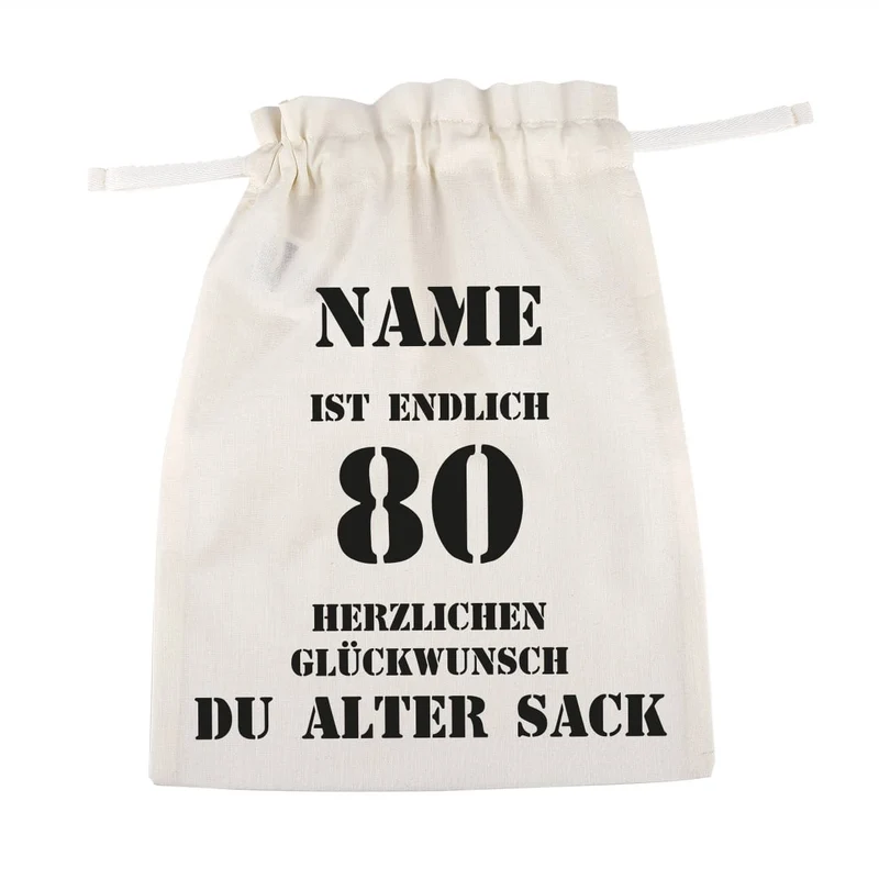 Alter-Sack-Beutel zum 80. Geburtstag