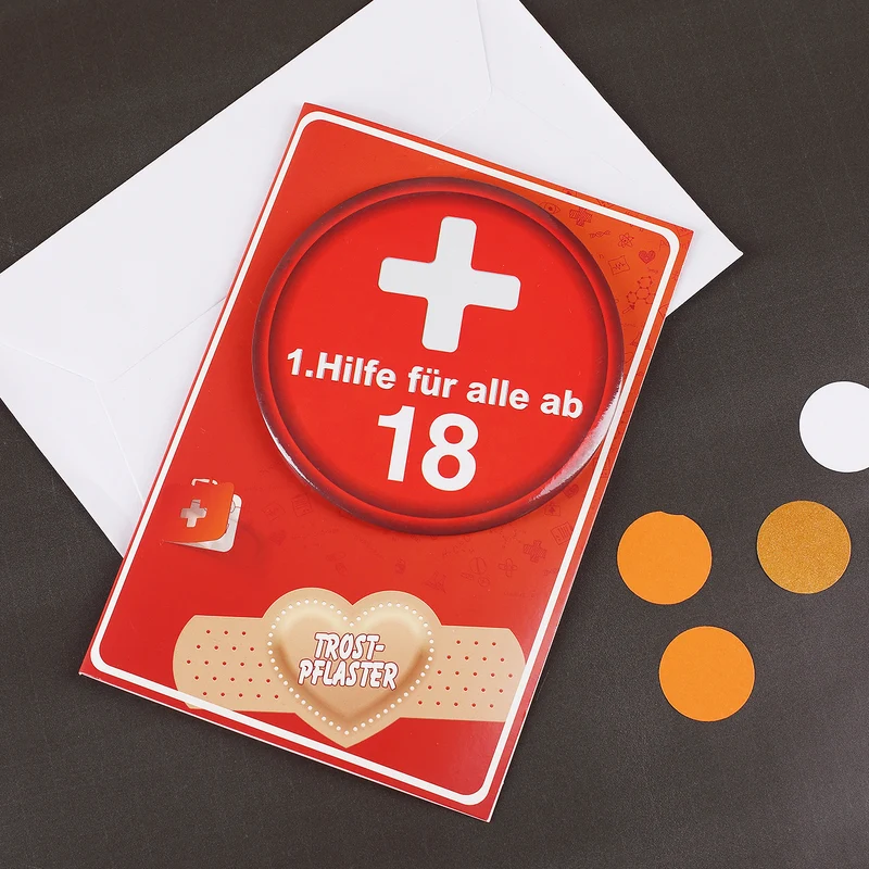 Karte mit Button 1.Hilfe für alle ab 18