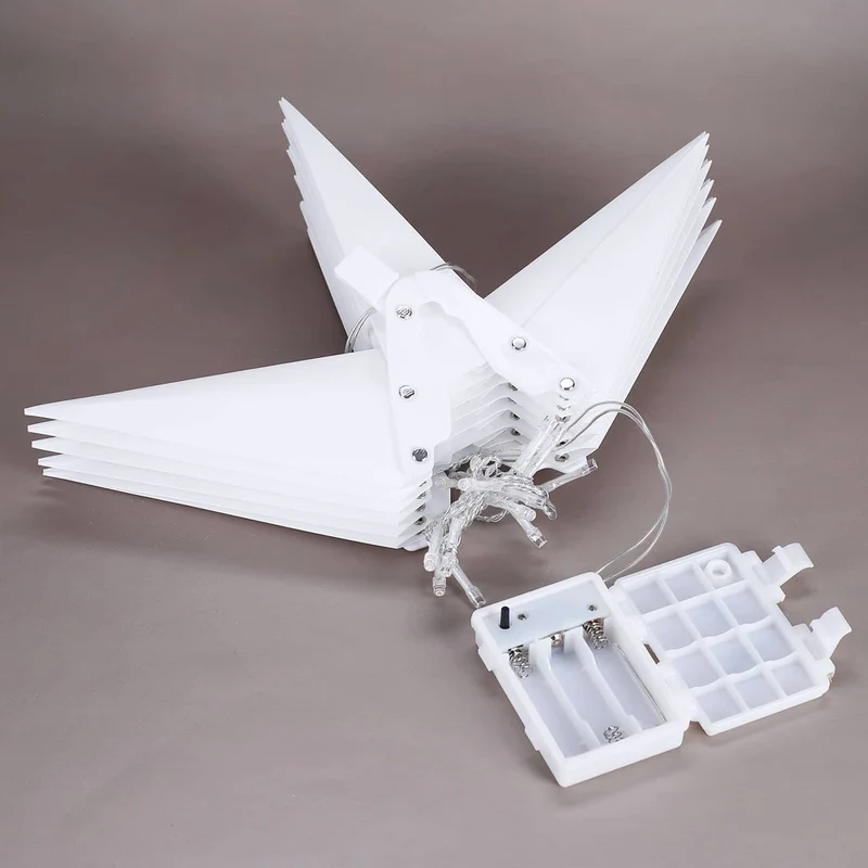 Faltbarer LED Stern - weiß 35 cm