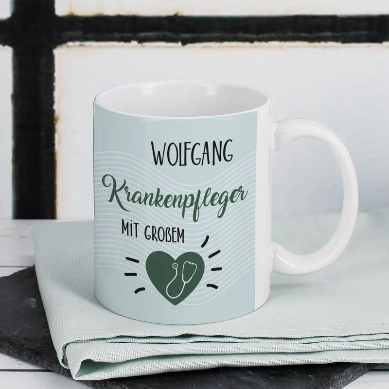 Tasse als Danke für einen Krankenpfleger mit großem Herz