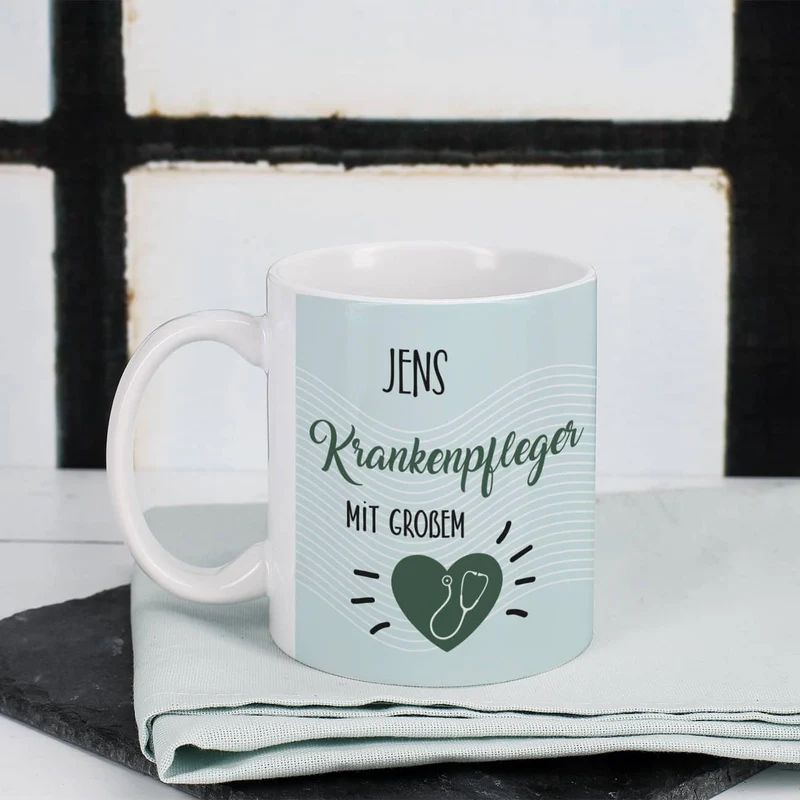 Tasse als Danke für einen Krankenpfleger mit großem Herz