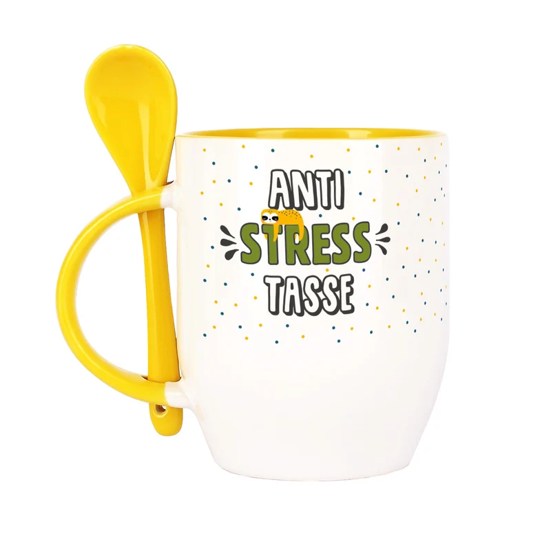 Anti-Stress Tasse mit kleinem Faultier