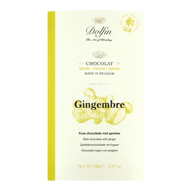 Tablette, noir au gingembre frais