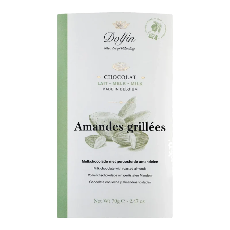 Tablette, lait aux amandes grillées