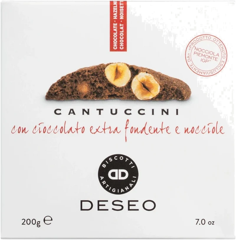 Cantuccini con nocciole e cioccolato fondente