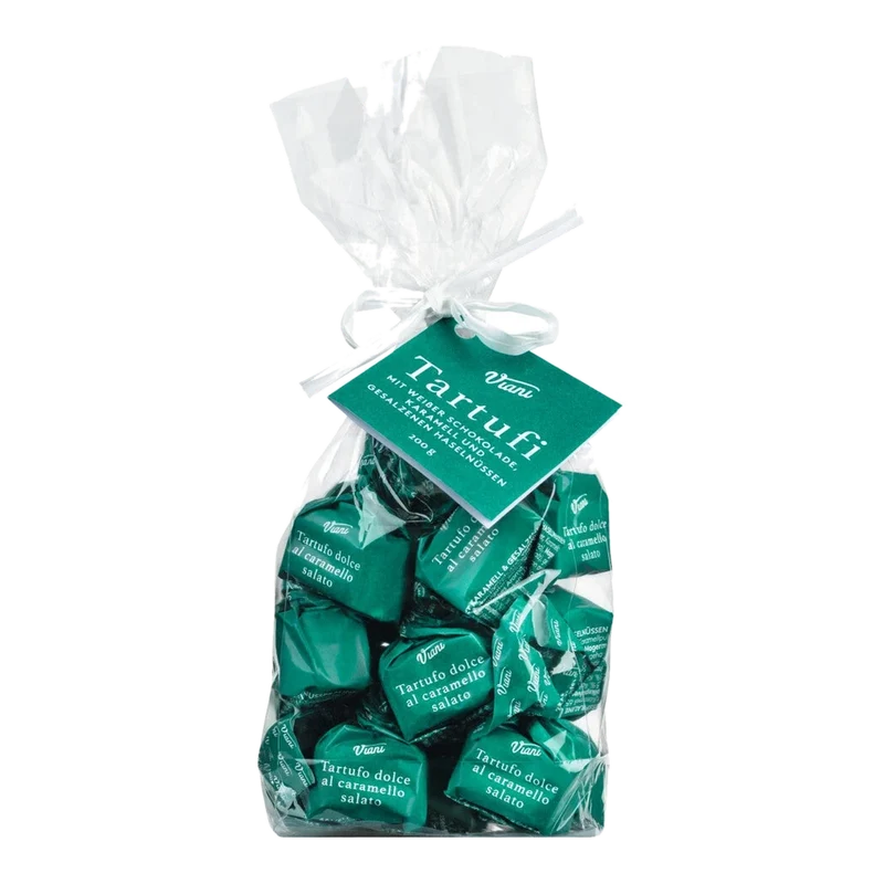 Tartufi dolci caramello e nocciole sal., sacchetto