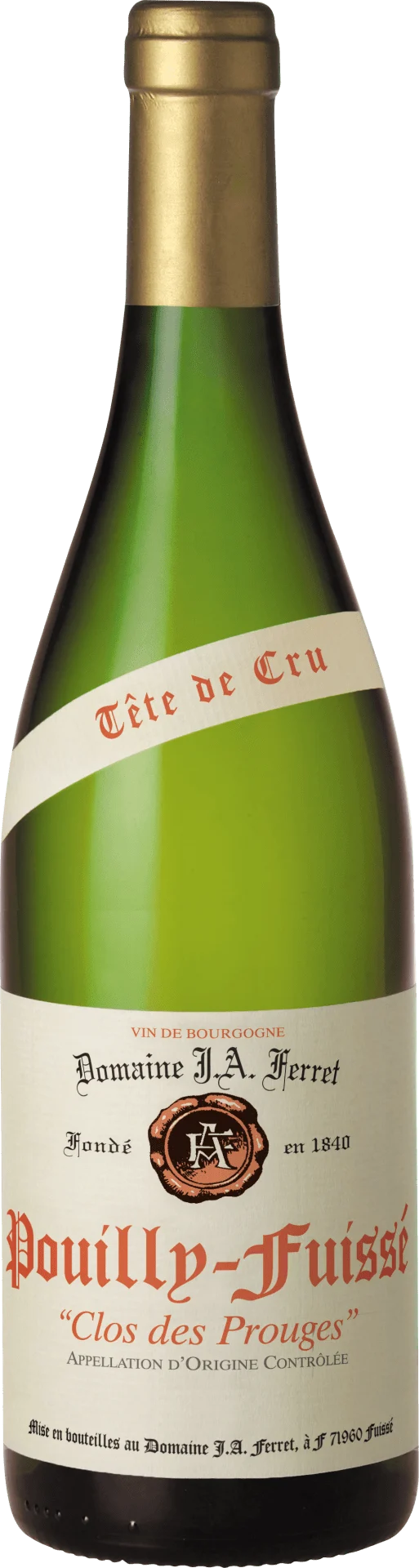 Pouilly-Fuissé Tête de Cru Clos des Prouges, Ferret BIO