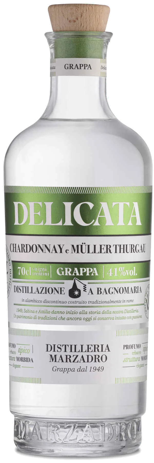 Marzadro Grappa Bivitigno Delicata 0,7L