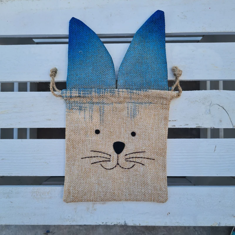 Hasenbeutel mit bunten Ohren