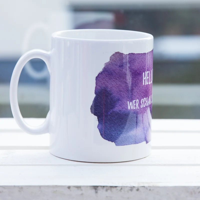 Tasse "Wer schön sein will, muss lächeln"