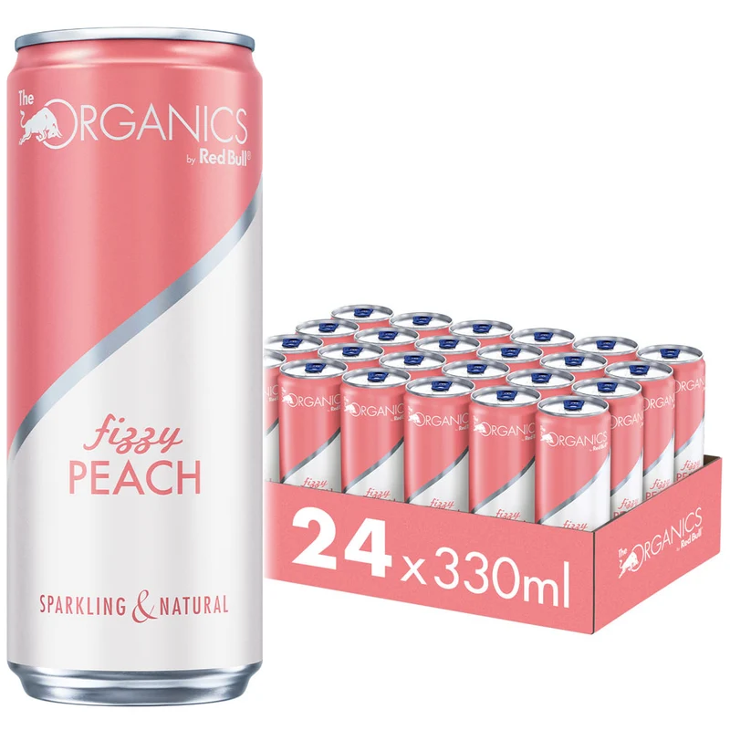 Organics by Red Bull Fizzy Peach 24x 0,33 Liter (EINWEG)